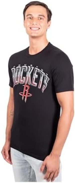 Ultra Game NBA Houston Rockets Arched Plexi Short Sleeve T-Shirt