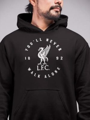 Anfield Shop Liverpool FC Roundel Black Hoodie