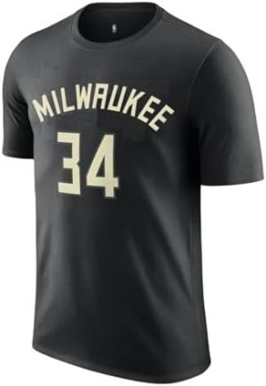 Giannis Antetkounmpo NBA Milwaukee Bucks Youth 8-20 Statement Edition Performance Jersey T-Shirt