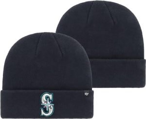 '47 MLB Unisex-Adult Primary Logo Cuffed Knit Primary Logo Team Color Beanie Hat Cold Weather Hat, One Size