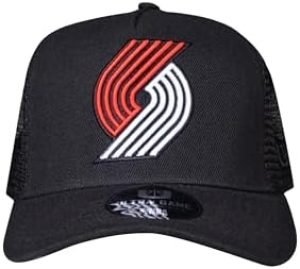Ultra Game NBA Portland Trailblazers Snap Back All Around The World Trucker Baseball Hat