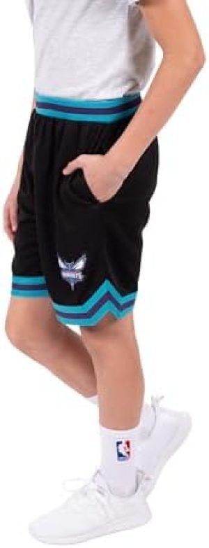 Ultra Game NBA Charlotte Hornets Boys’ Active Knit Training Shorts