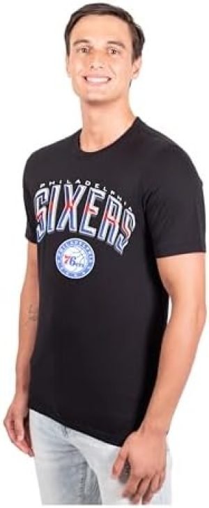 Ultra Game NBA Philadelphia 76ers Arched Plexi Short Sleeve T-Shirt
