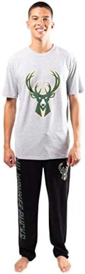 Ultra Game NBA Men's 2 Piece Super Soft T-Shirt & Lounge Pants Set