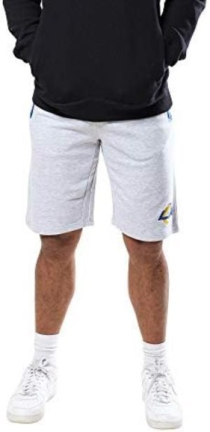 Ultra Game NFL Mens Active Lounge Shorts with Zipper Pockets