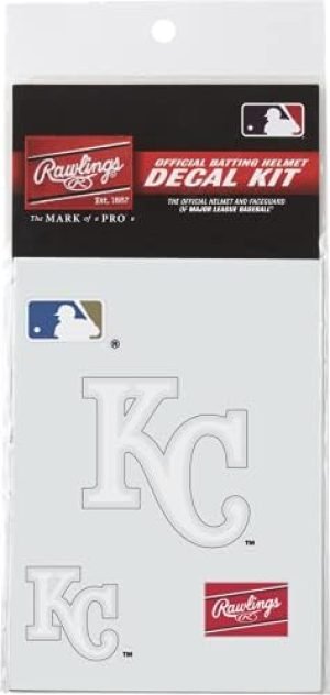 Rawlings MLB Authentic Baseball Helmet Decal Kit, (All Team Options)