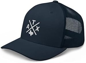 Retro Austin Trucker Hat Mesh ATX Cross Trucker Cap