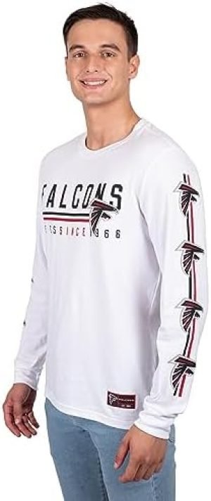 Ultra Game NFL Atlanta Falcons Soft Supreme Long Sleeve T-Shirt
