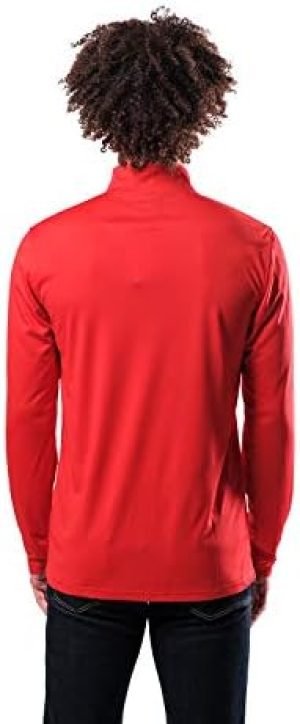 Ultra Game NBA Chicago Bulls Soft Quarter Zip Long Sleeve T-Shirt
