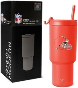 Simple Modern Officially Licensed NFL 30 oz Tumbler with Flip Lid and Straws | Insulated Cup Stainless Steel | Gifts for Men Women | Trek Collection