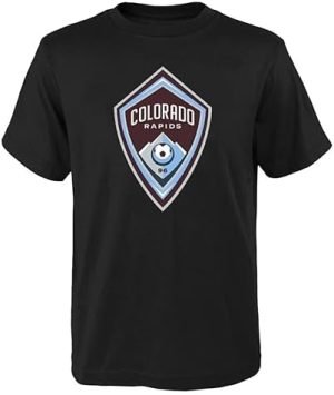 Outerstuff Colorado Rapids Juniors Boys Sizes 4-18 Core Logo Team T-Shirt