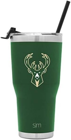 Simple Modern Officially Licensed NBA Tumbler with Flip Lid and Straw Insulated Stainless Steel Cup | Cruiser Collection | 30oz
