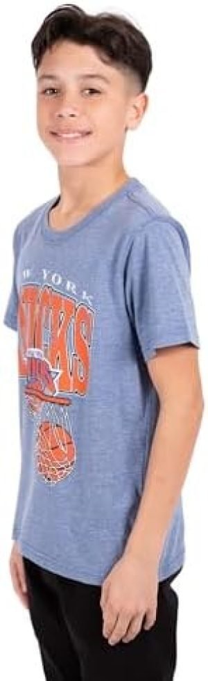 Ultra Game NBA New York Knicks Youth Soft Distressed T-Shirt