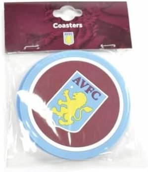 Aston Villa Two Pack Coaster Set,Blue
