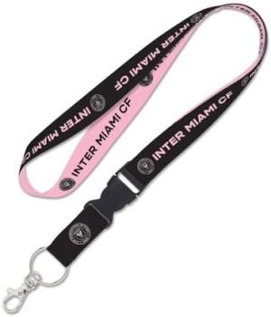 WinCraft Inter Miami CF Lanyard with Detachable Buckle, 1"