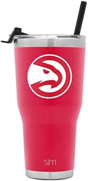 Simple Modern NBA Tumbler with Flip Lid and Straw Insulated Stainless Steel Cup – All Teams