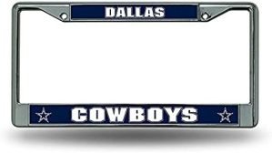 Rico Industries NFL Fan Shop Standard Chrome License Plate Frame