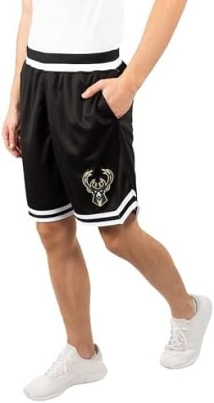 Ultra Game NBA Milwaukee Bucks Knit Training Shorts