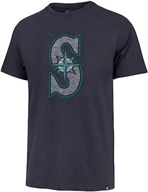 MLB Men's Distressed Imprint Match Team Color Primary Logo Word Mark T-Shirt