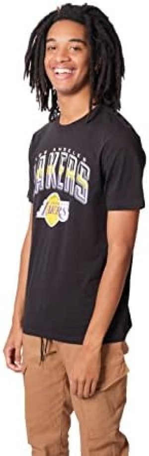 Ultra Game NBA Los Angeles Lakers Arched Plexi Short Sleeve T-Shirt