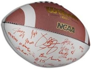 Tennessee Volunteers Team Signed Wilson Panel Football Autographed by Coach Josh Heupel, Nico Lamaleava, Joe Milton and Team