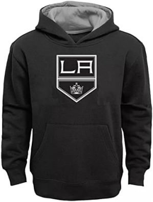 Outerstuff Los Angeles Kings Kids Size 4-7 Prime Logo Pullover Fleece Hoodie