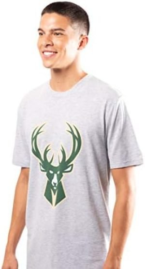 Ultra Game NBA Milwaukee Bucks 2 Piece Super Soft T-Shirt and Lounge Pants Set