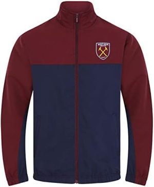 West Ham United FC Official Soccer Gift Mens Jacket & Pants Tracksuit Set