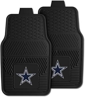 FANMATS - 8274 NFL Dallas Cowboys Vinyl Heavy Duty Car Mat,Set of two, 18"x27"