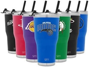 Simple Modern Officially Licensed NBA Tumbler with Flip Lid and Straw Insulated Stainless Steel Cup | Cruiser Collection | 30oz