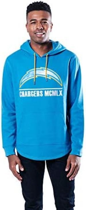Ultra Game Men's NFL Soft Fleece Embroidered Hoodie Sweatshirt