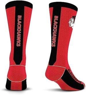 For Bare Feet NHL Chicago Blackhawks MVP Crew Sock