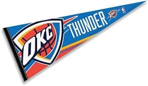 Oklahoma City Thunder Pennant Full Size 12 in X 30 in