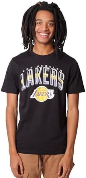 Ultra Game Men's NBA Arched Plexi Short Sleeve T-Shirt
