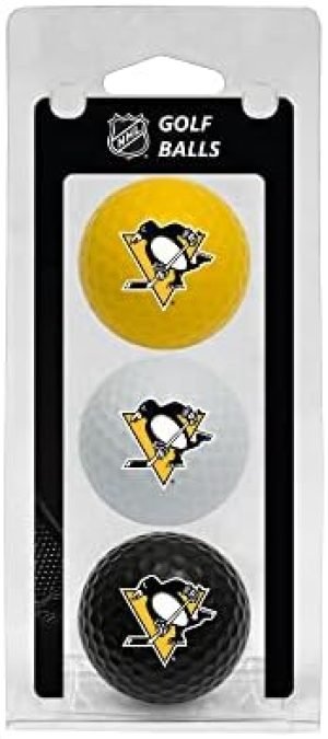 Team Golf NHL Regulation Size Golf Balls, 3 Pack, Full Color Durable Team Imprint