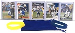 Los Angeles Chargers Cards: Justin Herbert, Tyrod Taylor, Keenan Allen, Mike Williams, Austin Ekeler Hunter Henry LaDainian Tomlinson ASSORTED Football Stars & Legends Trading Card & Wristbands Bundle