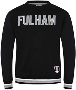Fulham FC Official Soccer Gift Mens Crest Sweatshirt Top