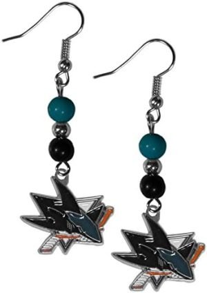 Siskiyou Sports NHL Fan Bead Dangle Earrings