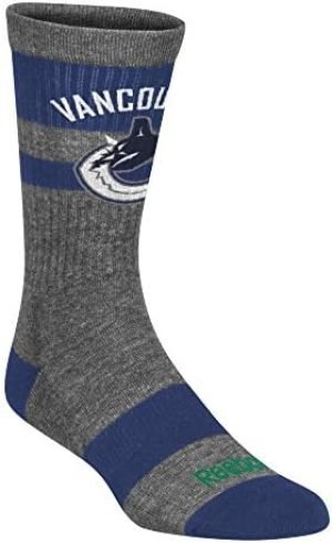 NHL Men's SP17 Gray Stripe Team Socks
