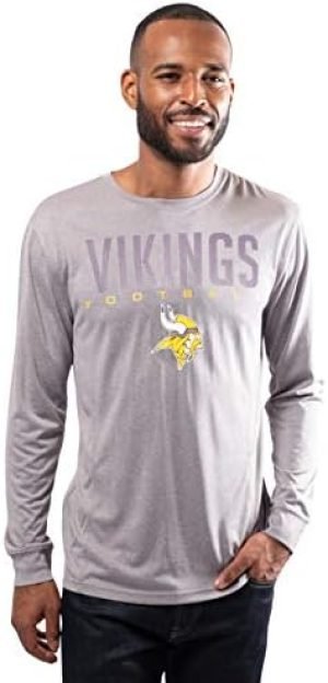 Ultra Game NFL Men's Super Soft Game Day Long Sleeve T-Shirt