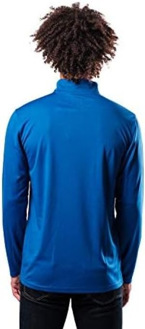 Ultra Game NBA Golden State Warriors Soft Quarter Zip Long Sleeve T-Shirt