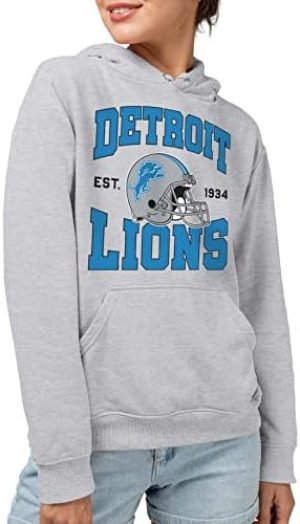 Junk Food Clothing NFL Detroit Lions Team Helmet Pullover Hoodie