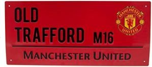 Manchester United FC Authentic Red Old Trafford Street Sign