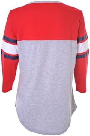 Ultra Game NBA Washington Wizards Women’s T Raglan Baseball 3/4 Long Sleeve Tee Shirt