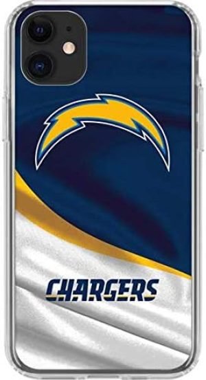 Skinit Clear Phone Case Compatible with iPhone 11 - Officially Licensed NFL Los Angeles Chargers Design