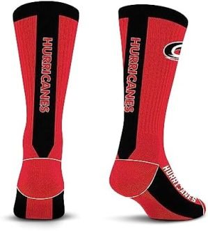For Bare Feet NHL Carolina Hurricanes MVP Crew Sock