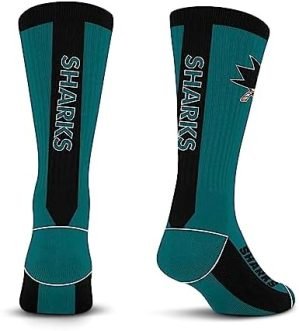 For Bare Feet San Jose Sharks MVP Crew Sock