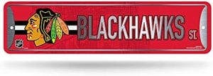 Rico Industries NHL Colorado Metal Street Sign Metal Street Sign 4" x 15" Home Décor - Bedroom - Office - Man Cave