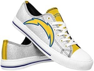 FOCO Women's NFL Team Logo Ladies Fashion Low Top Canvas Sneakers Shoes