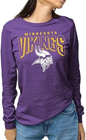 Junk Food Clothing NFL Minnesota Vikings – Long Sleeve Fan Shirt for Men and Women